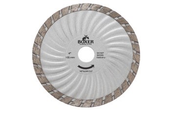 AUSTSAW/BOXER 103MM( 4IN) DIAMOND BLADE 16MM BORE SUPER TURBO WAVE